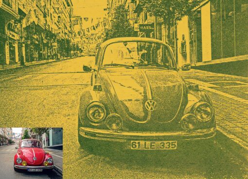 Vintage Print Machine Photoshop Action - Image 5