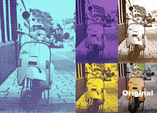 Vintage Print Machine Photoshop Action - Image 7