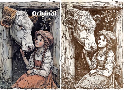 Vintage Print Machine Photoshop Action - Image 11