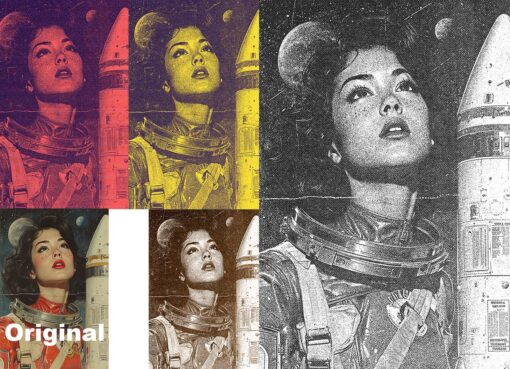 Vintage Print Machine Photoshop Action - Image 12