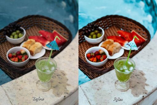 Vibrant summer vacation video frame showcasing the warm, inviting tones achieved with Teal Time LUTs.