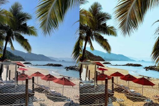 Example of the light and airy mood in a tropical video, courtesy of Teal Time color grading.