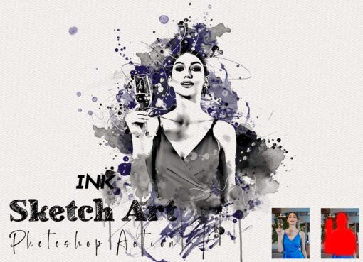 Ink Sketch Art Photoshop Action