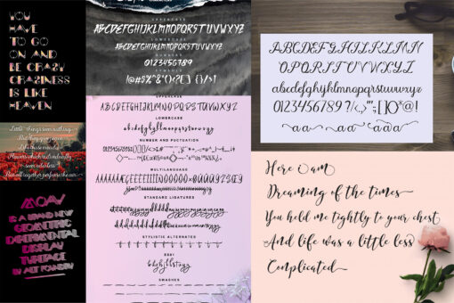 100 Fonts Collection, Typography Modern Creative Fonts, Branding - Image 5