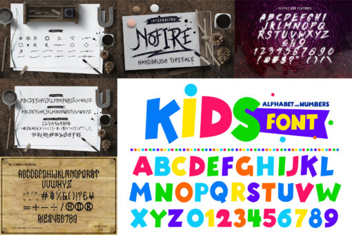 100 Fonts Collection, Typography Modern Creative Fonts, Branding - Image 6