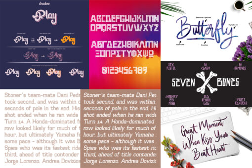 100 Fonts Collection, Typography Modern Creative Fonts, Branding - Image 7