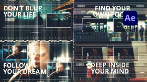 Filmic Focus After Effects template