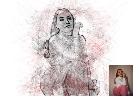 Color Pencil Drawing Photoshop Action - Image 2