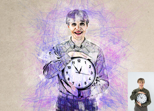 Color Pencil Drawing Photoshop Action - Image 3