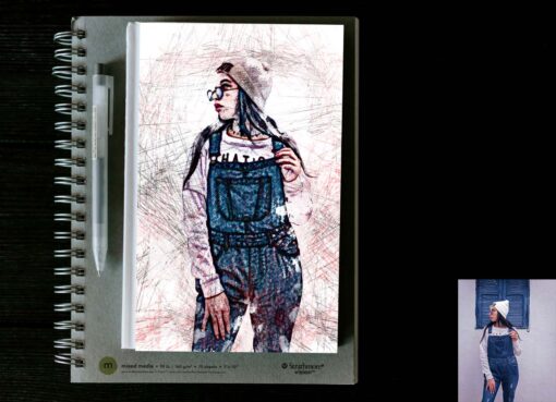 Color Pencil Drawing Photoshop Action - Image 8