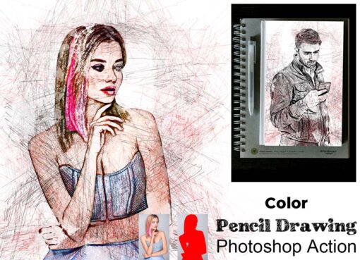 Color Pencil Drawing Photoshop Action