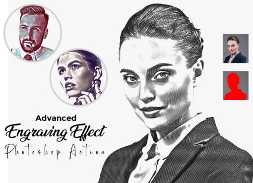Advanced Engraving Effect Photoshop Action