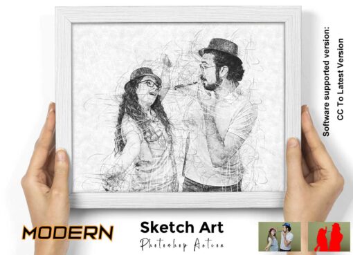 Modern Sketch Art Photoshop Action