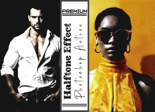 Premium Halftone Effect Photoshop Action