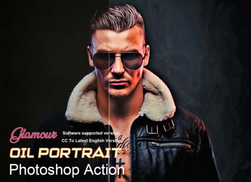 Glamour Oil Portrait Photoshop Action