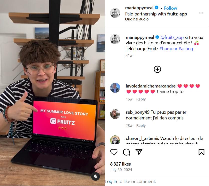 Fruitz used HypeAuditor to find local Gen-Z influencers from France to promote their dating app. They perfectly resonated with the younger French audience and “skyrocketed app downloads.”