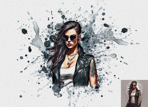 Paint Splash Art Photoshop Action - Image 5