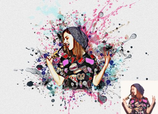 Paint Splash Art Photoshop Action - Image 7
