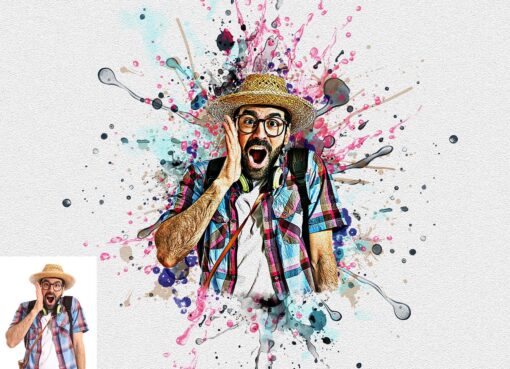 Paint Splash Art Photoshop Action - Image 10