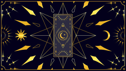 Astrology tarot transitions pack. Alpha Channel