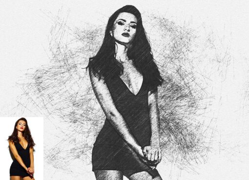 Canvas Hand Drawing Photoshop Action - Image 4