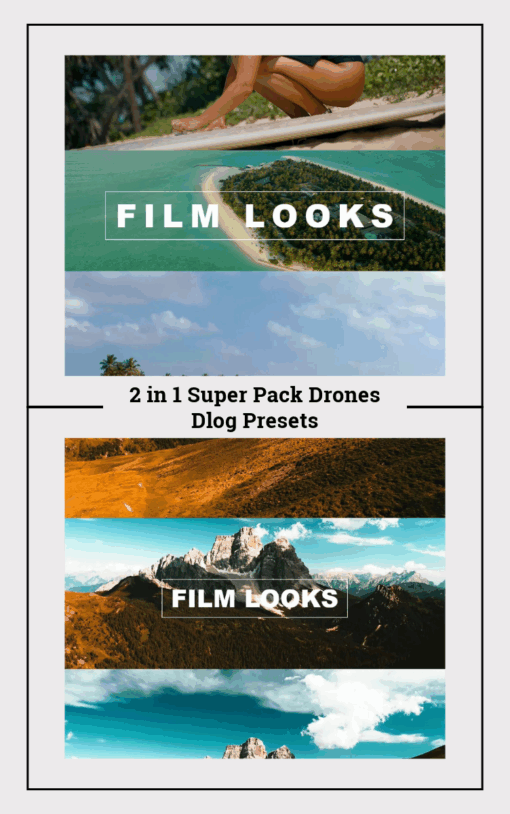 DJI Drone D-Log Premiere Pro Presets | Cinematic Color Grading