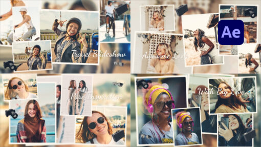 Travel Slides After Effects template