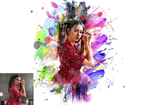 Premium Watercolor Art Photoshop Action - Image 7