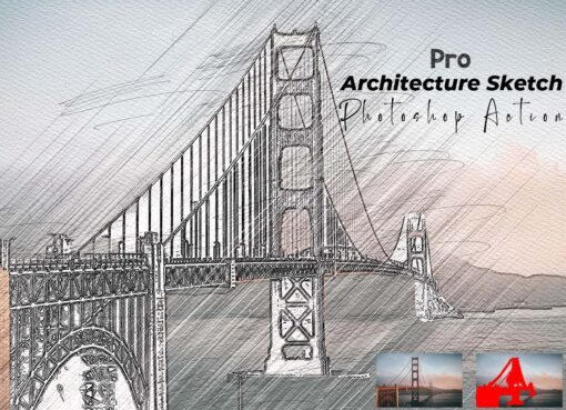 Pro Architecture Sketch Photoshop Action