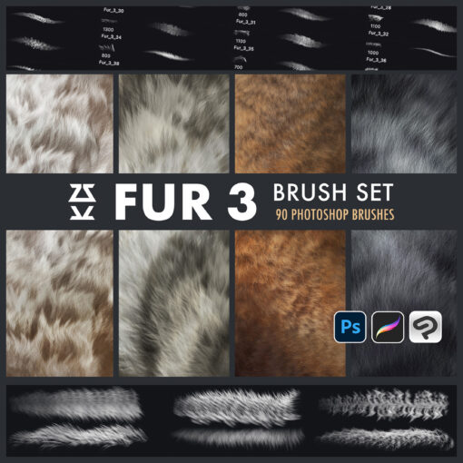 Fur 3 Brush Set