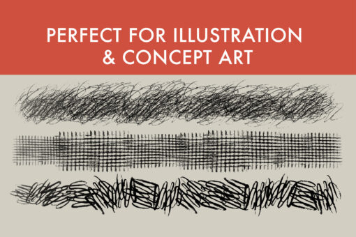 Scribble and Hatch Brush Set - Image 4