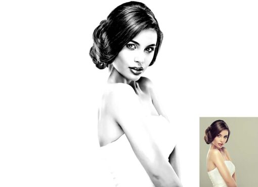Exclusive B & W Portrait Photoshop Action - Image 3