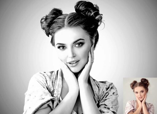 Exclusive B & W Portrait Photoshop Action - Image 5