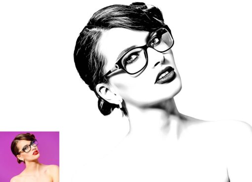 Exclusive B & W Portrait Photoshop Action - Image 7