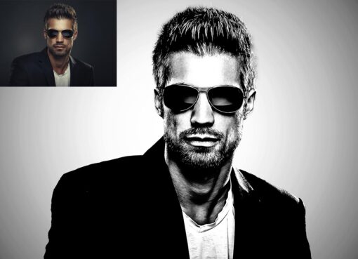 Exclusive B & W Portrait Photoshop Action - Image 11