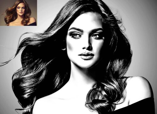 Exclusive B & W Portrait Photoshop Action - Image 12
