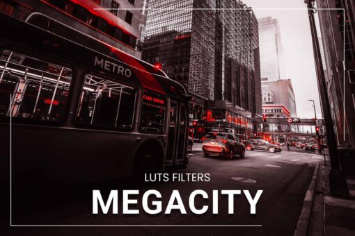 Urban sunset video edited with Megacity Video LUTs, showcasing vibrant colors and cinematic tones.