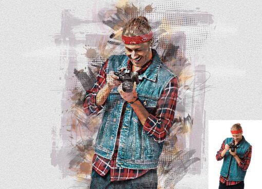 Mixed Sketch Art Photoshop Action - Image 9