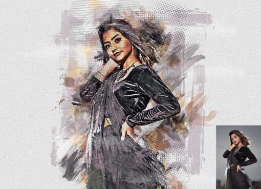 Mixed Sketch Art Photoshop Action - Image 10