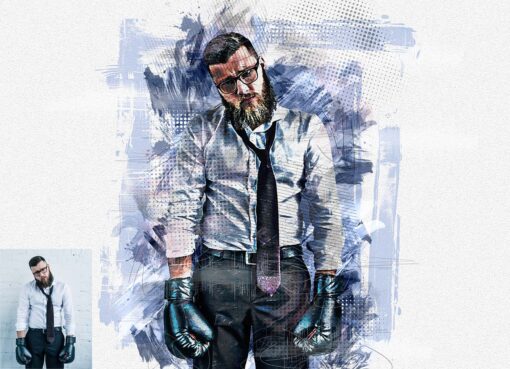 Mixed Sketch Art Photoshop Action - Image 12