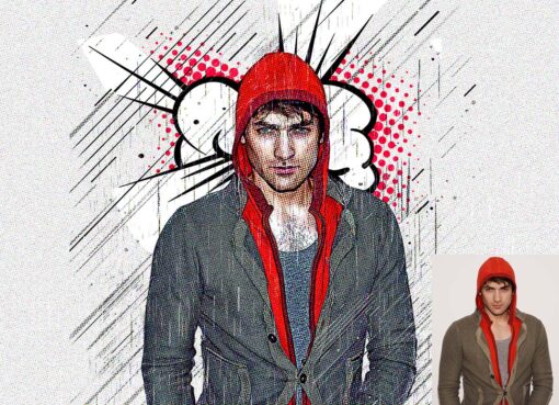 Comic Sketch Art Photoshop Action - Image 7