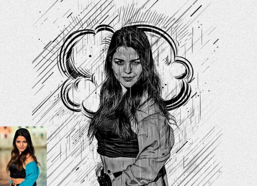 Comic Sketch Art Photoshop Action - Image 8