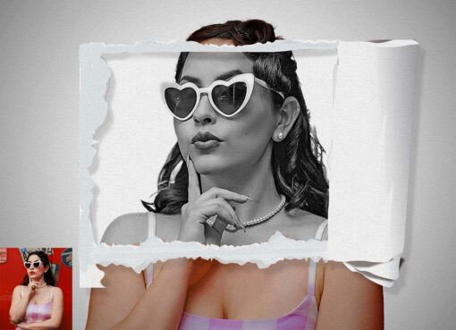 Torn Paper Art Photoshop Action - Image 2