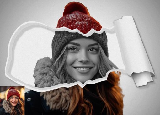 Torn Paper Art Photoshop Action - Image 4