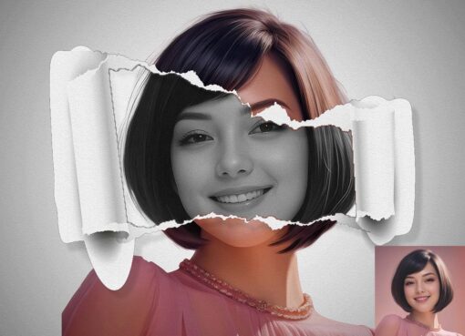 Torn Paper Art Photoshop Action - Image 6