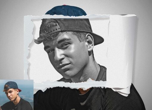 Torn Paper Art Photoshop Action - Image 7