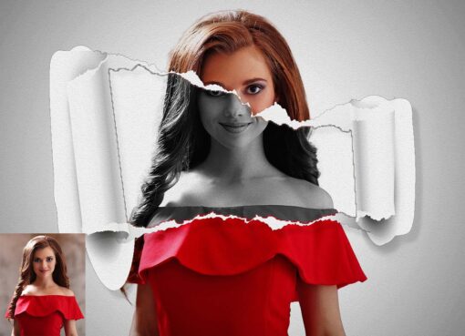 Torn Paper Art Photoshop Action - Image 10