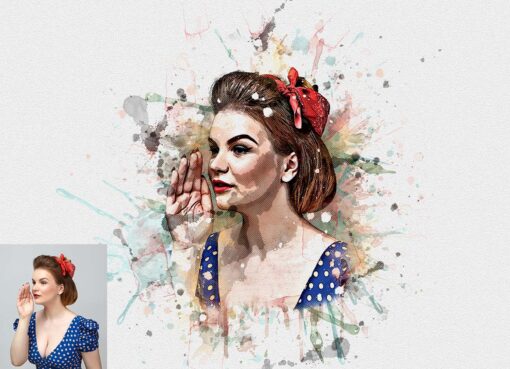 Mega Watercolor Photoshop Action Bundle - Image 6