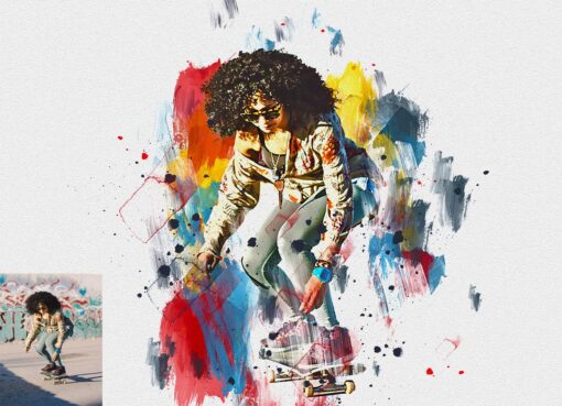 Mega Watercolor Photoshop Action Bundle - Image 16