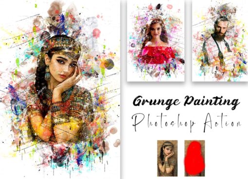 Mega Watercolor Photoshop Action Bundle - Image 17